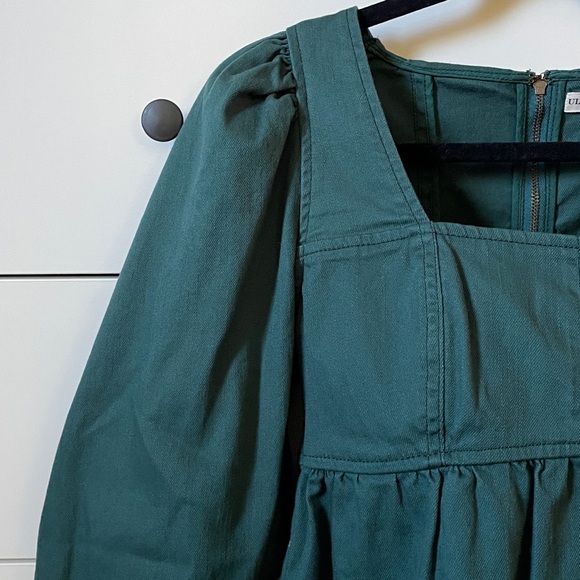 Ulla Johnson Malie Denim Top in Teal Size 2 - Picture 5 of 16